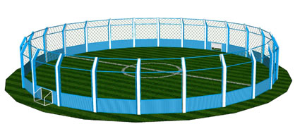 铁笼足球,笼式足球场尺寸造价